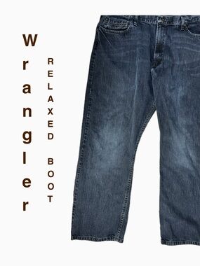 Wrangler Men’s Relaxed Boot Jeans - Wash Blue. 40 X 30,